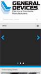 Mobile Screenshot of generaldevices.com